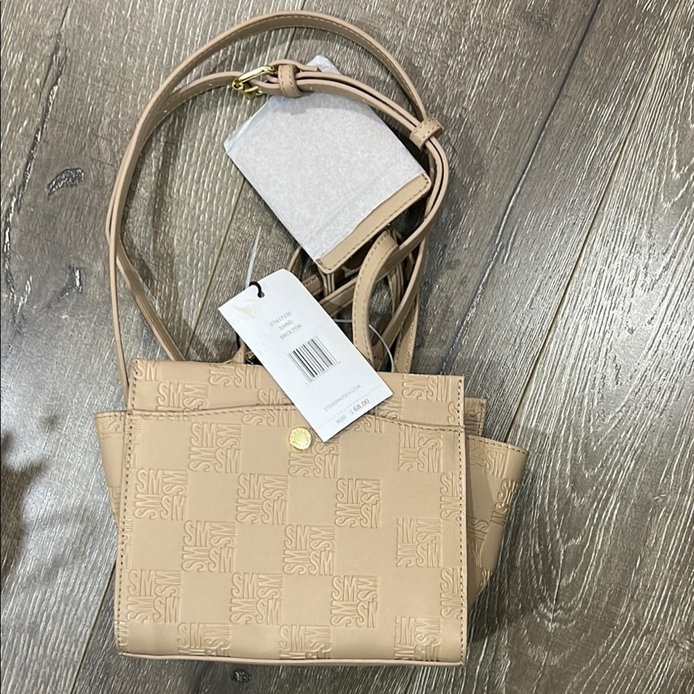 SME Tan Embossed Handbag